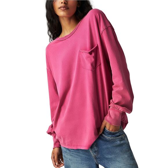We The Free Tops - Free People x We The Free Womens Medium Vivacious Fade Into You Tee Shirt M3-4